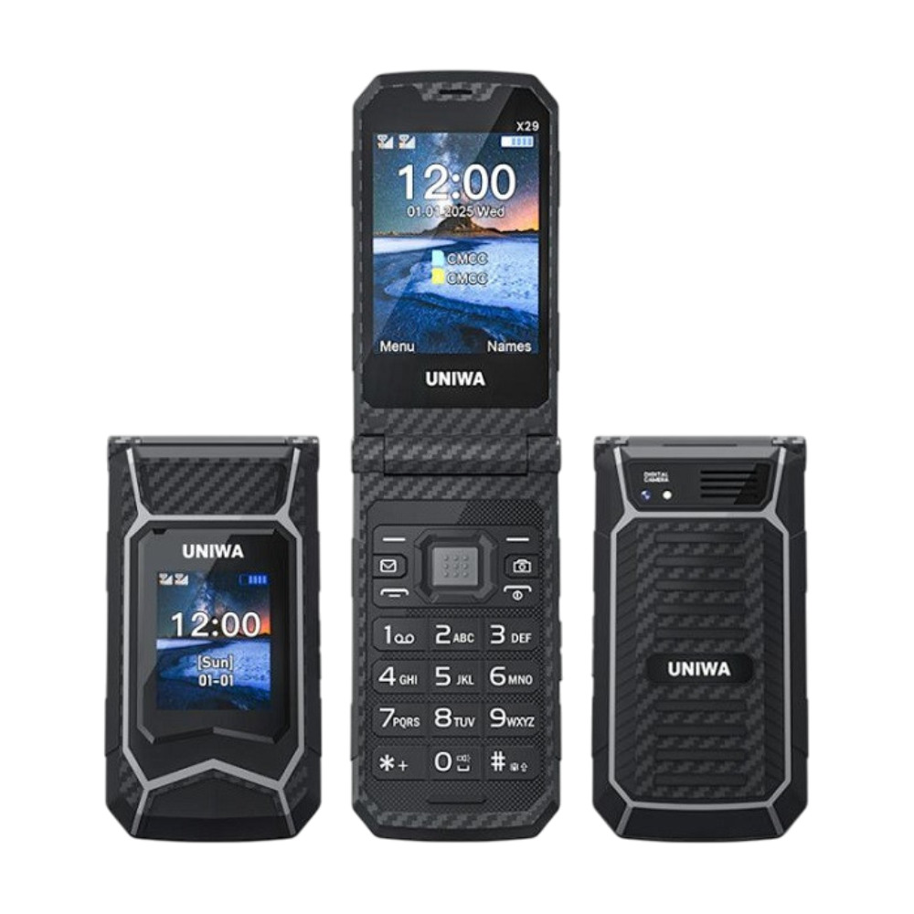 UNIWA X29 Flip Dual Sim Feature phone Black